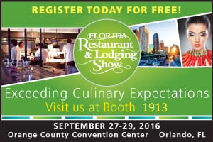 Restaurant & Lodging Show—restaurant tabletop image.