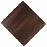 Chocolate-stained walnut table tops, set 3, edited, straight-grain pattern.
