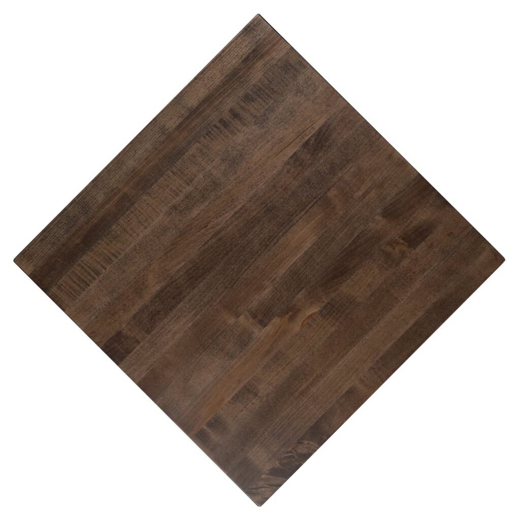 standard plank maple restaurant tabletop.