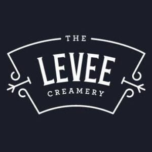 The Levee Creamery, Tennessee—installation photo restaurant tabletops.