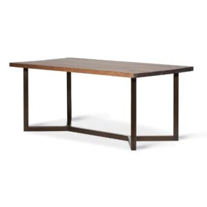_florida_seats_8_restaurant_table_metal_table_base_a | TimeWorn Wood