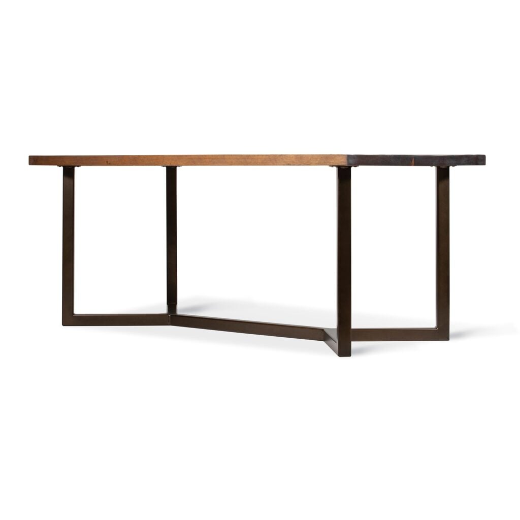 Florida Restaurant Communal Table With Metal Base