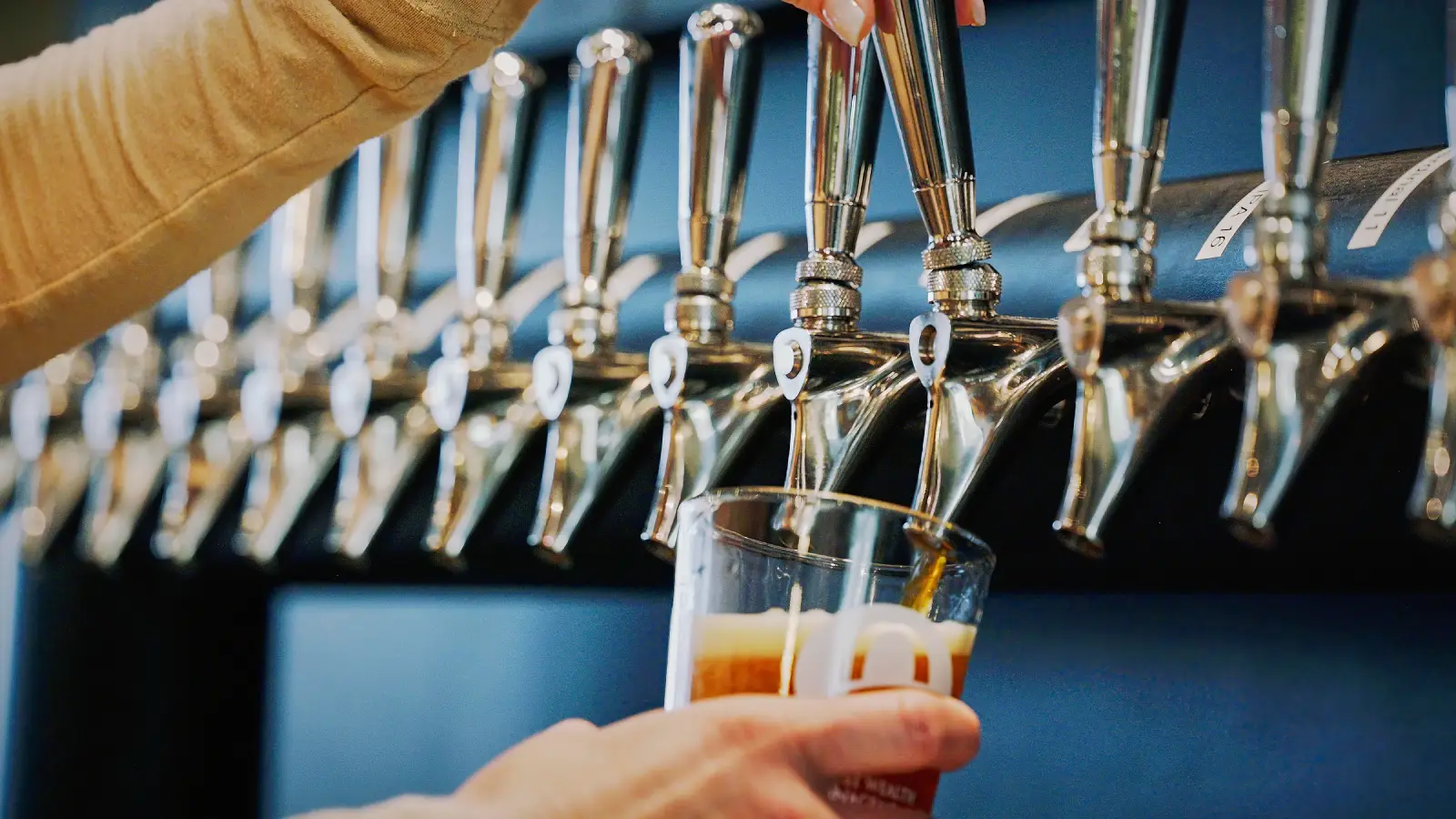 Wooden Maple Restaurant Table Tops & Bartops in The Foxhole Brewery | TimeWorn Wood