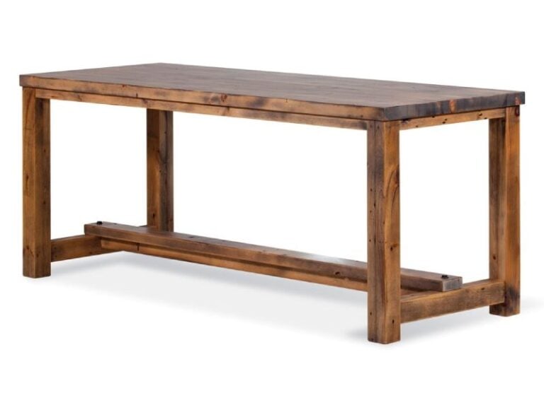 Saloon style wood restaurant community table  | TimeWorn Wood