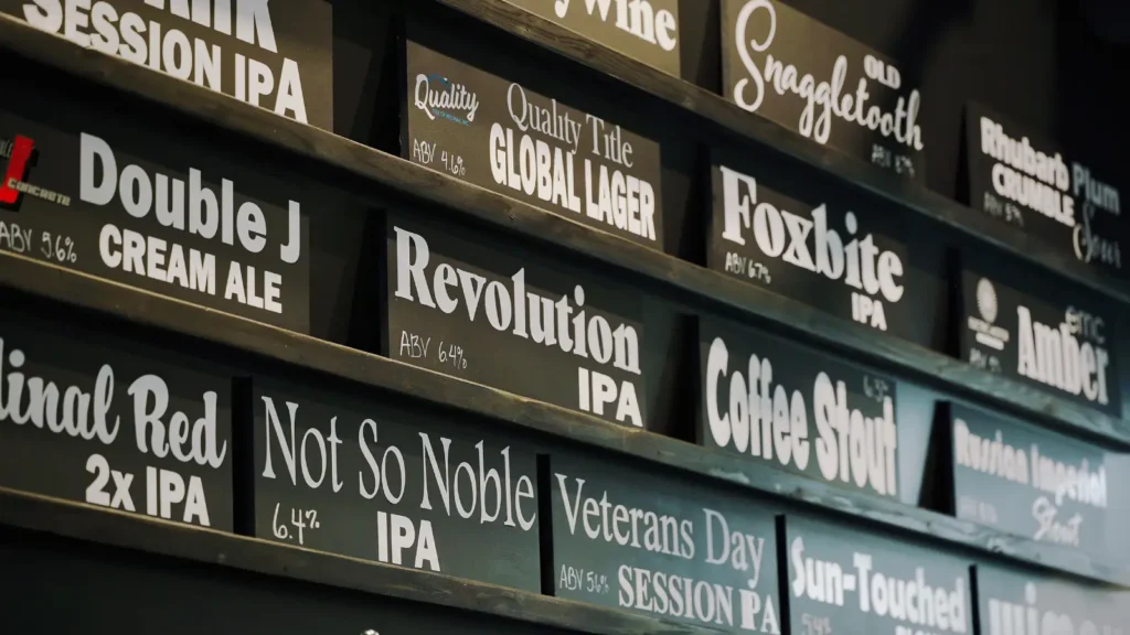 Foxhole Brewery with maple bar tops and tabletops, image 04.