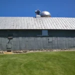 Early 1900s wood barn exterior.