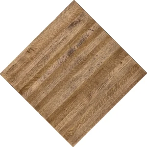 Restaurant Table top built from a mix of red & white oak. Light distressed marks and hand-scraped edges