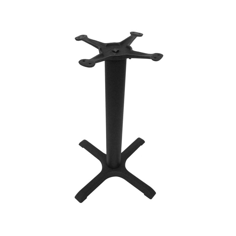 Steel, Metal restaurant table bases. Available for any size restaurant table tops. By Timeworn