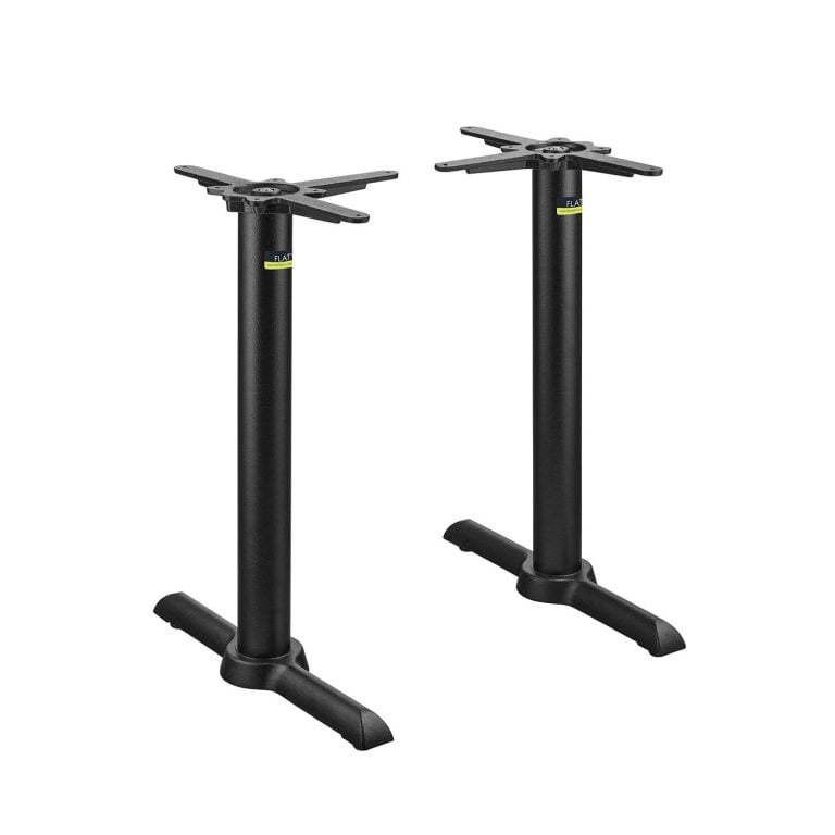 Flat Tech Dining Height Table Base for Table Tops By Timeworn