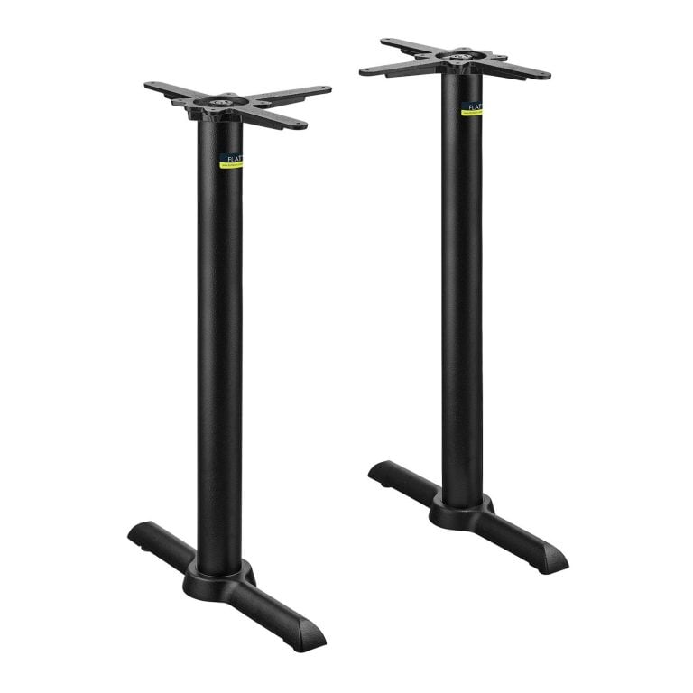 Flat Tech Dining Height Table Base for Table Tops By Timeworn