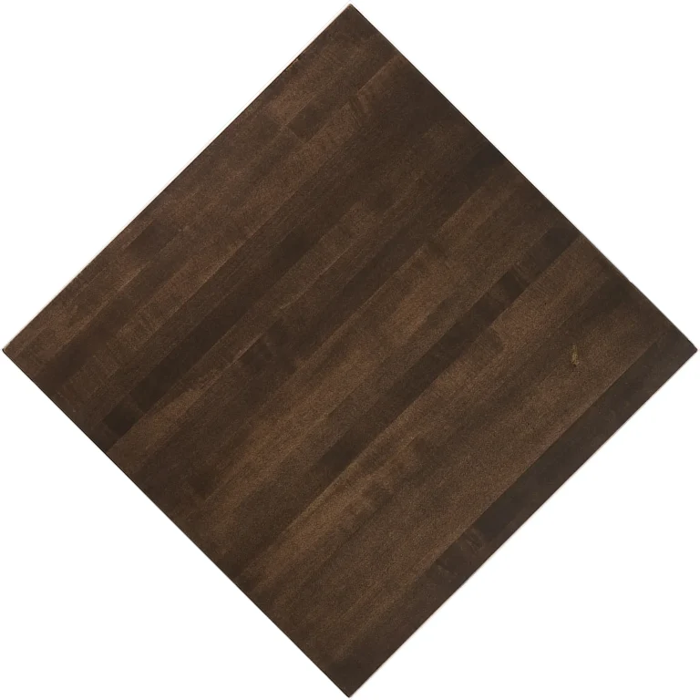 Classic Maple-Walnut Stained restaurant tabletop.