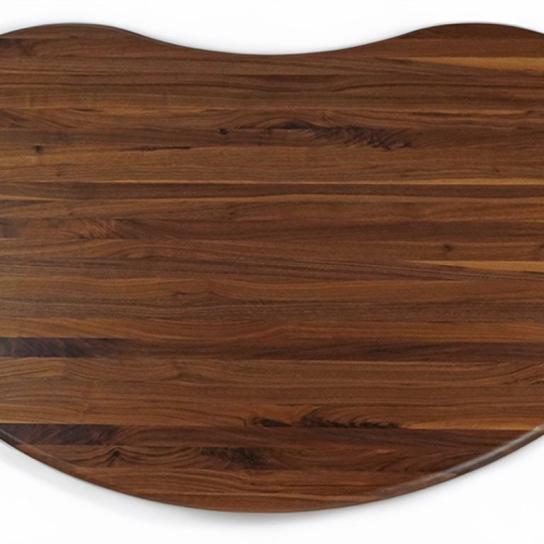 Coffee table for lounge waiting area, small size front view.