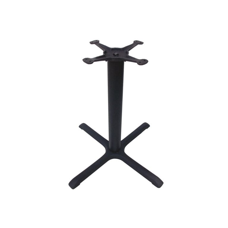 Steel, Metal restaurant table bases. Available for any size restaurant table tops. By Timeworn