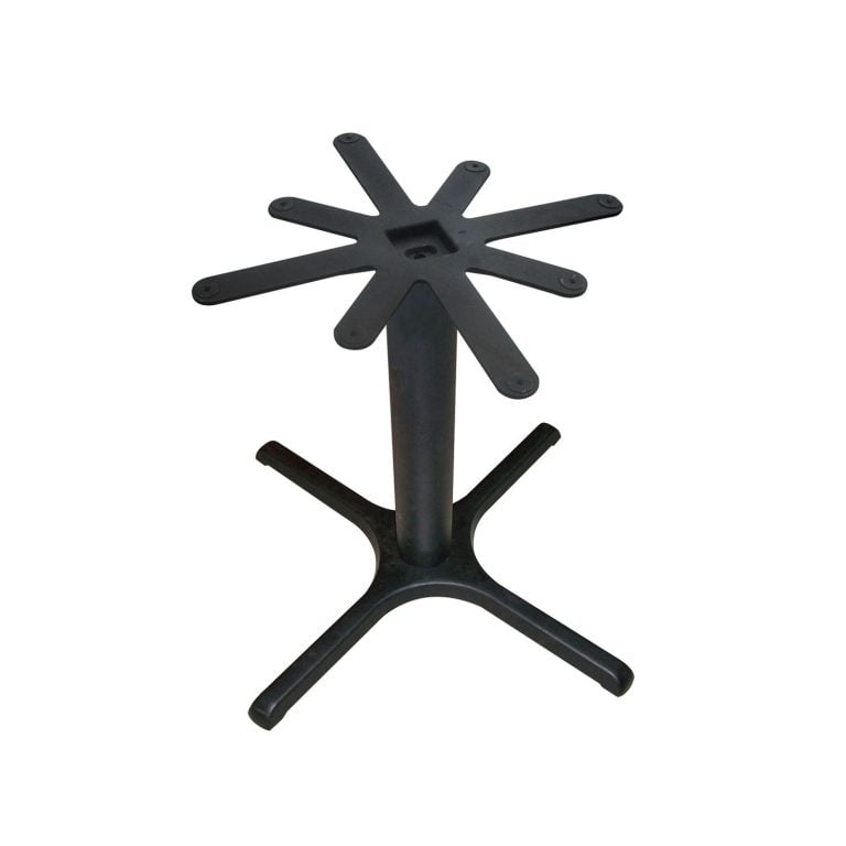 Steel, Metal restaurant table bases. Available for any size restaurant table tops. By Timeworn