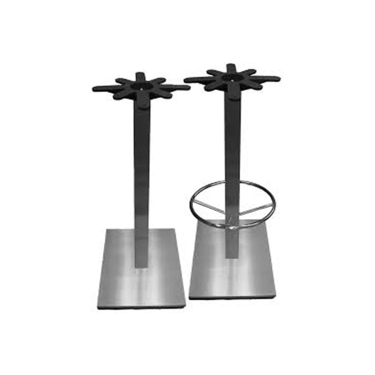Steel, Metal restaurant table bases. Available for any size restaurant table tops. By Timeworn