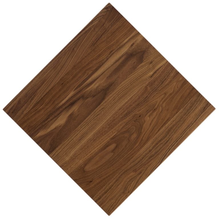 Mixed plank walnut tabletop.