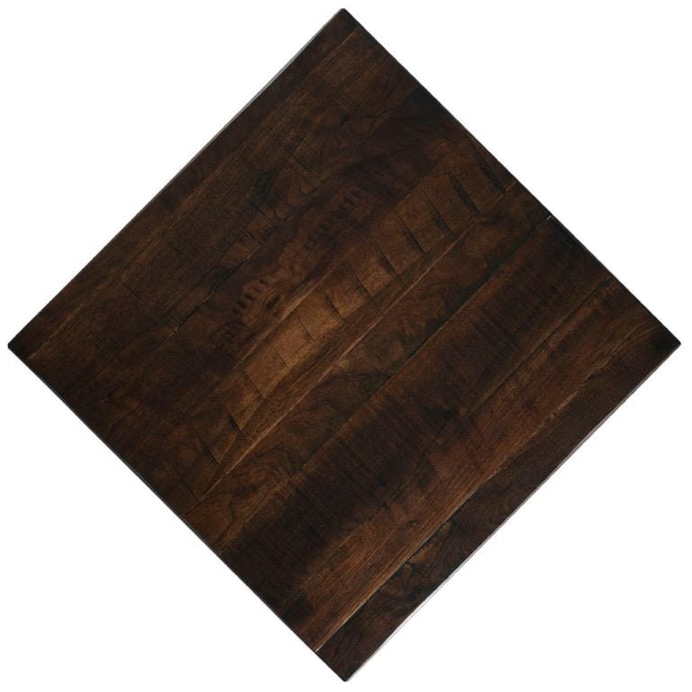 Wide plank oak walnut-stained, YouTube cover picture.