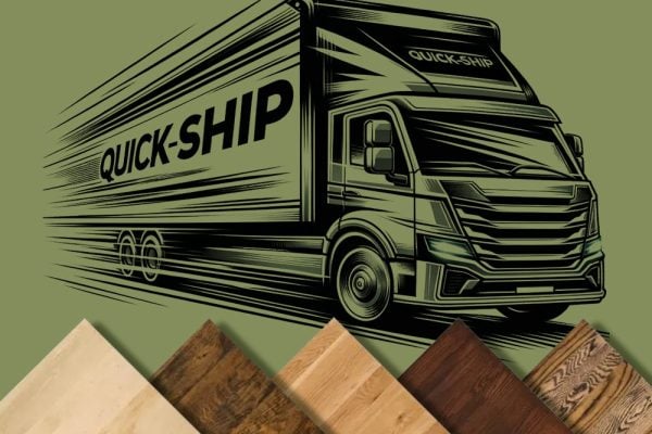 Quick-ship table tops cover photo.