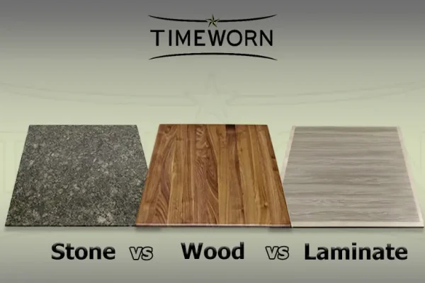 Restaurant tabletop materials comparison.