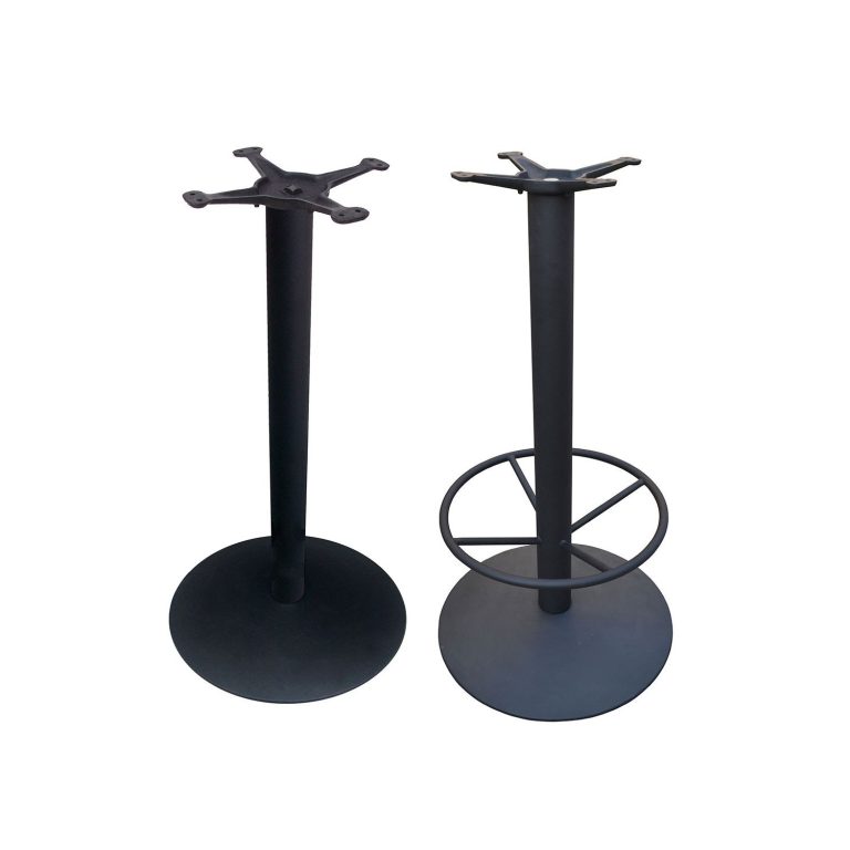 Round bar-height base.