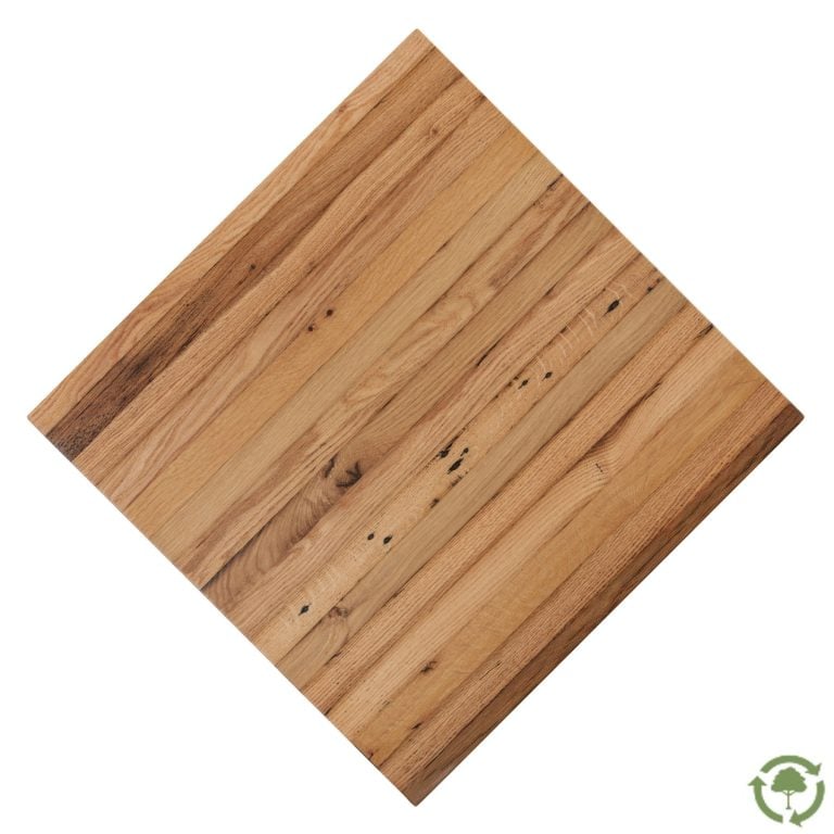 Timeworn reclaimed barn wood Oak Wood Restaurant Table