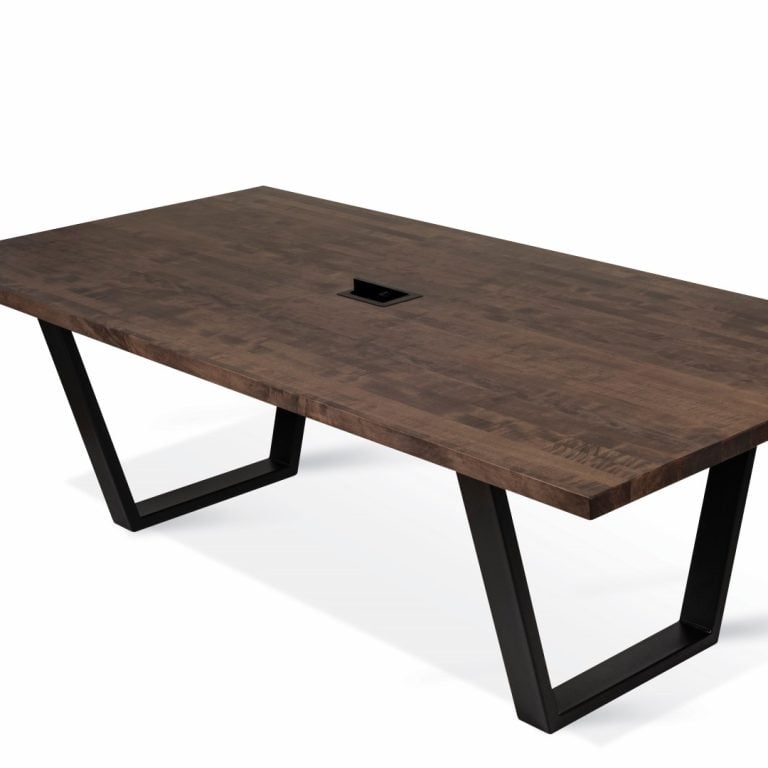 Restaurant table with a grommet for devices, version 3.